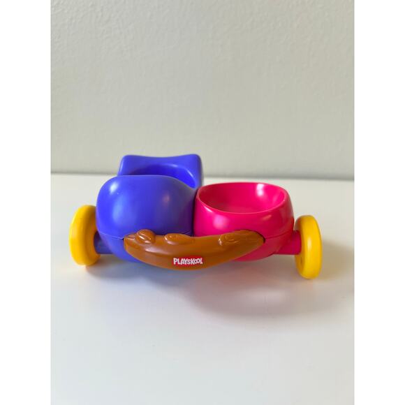 Playskool Hasbro Weebles Wobble Go Cart Side Car 2009 w/Red Park Bench 2003 - Picture 2 of 11